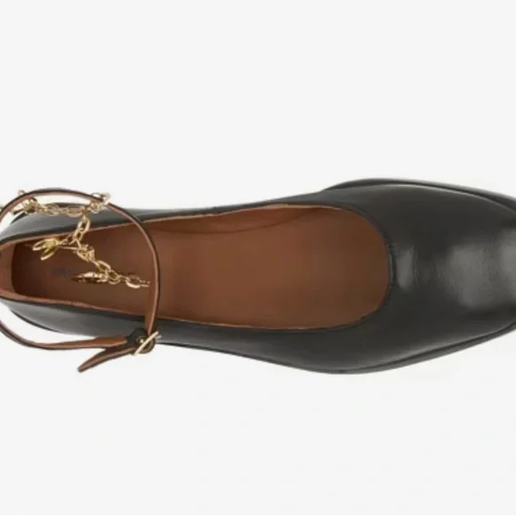 Free People Black Ankle Strap Ballet Flats - Picture 8 of 9